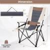 Portable Lumbar Back Camping Chairs for Outdoors